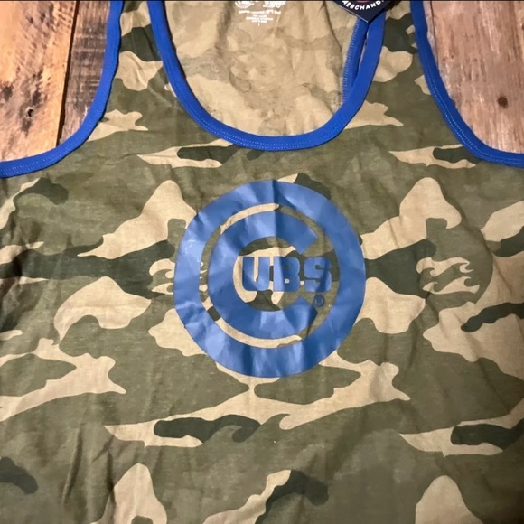 NWT Chicago Cubs MLB Camo Tank Top Size L  Campus Lifestyle Genuine Merchandise - Picture 2 of 8